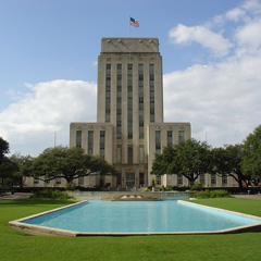 Houston City Hall building and grounds