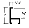 Nielsen Aluminum Moulding Profile 33 Contrast Grey is a narrow, flat top profile offering basic simplicity.

Profile 33 has 1 " deep sides, and will hold artwork, mats, backing, and glazing up to a total of 5/8 ".